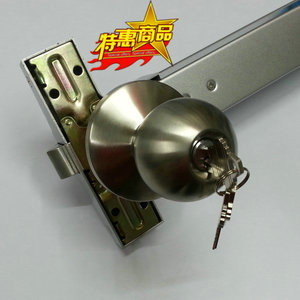 强棒005逃生锁不锈钢不置执手 30推外锈钢喇叭球形把手 4杆锁外执
