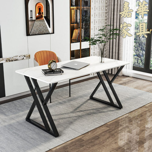 电脑桌家用电竞桌简约岩板书房意式网红工作台轻奢卧室写字桌书桌