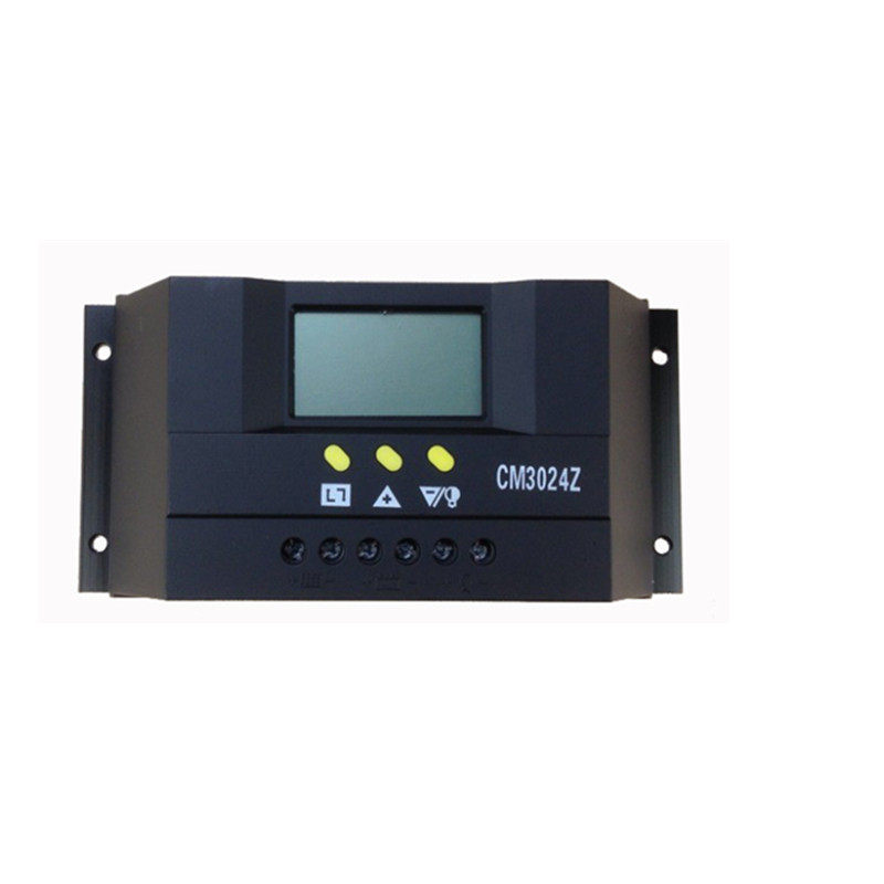 CM12V24V30A太阳能控制器液晶充放电压流显示家庭发电系统控制器