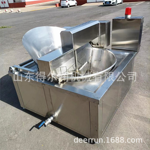 小型江米条油炸锅 一键操作 大型休闲食品油炸流水线 自动化生产