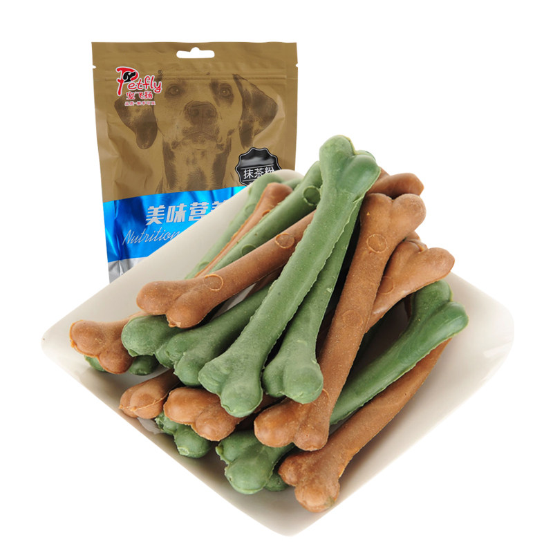 美味营养骨60支狗狗磨牙洁齿棒宠物狗零食咬胶训犬大包320g
