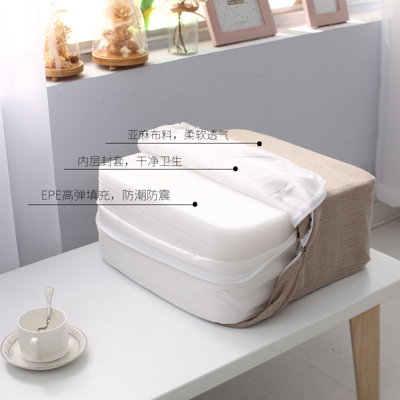 亚麻蒲米坐垫可拆洗地板加式日厚榻榻团垫子布艺家用冬季茶几坐垫