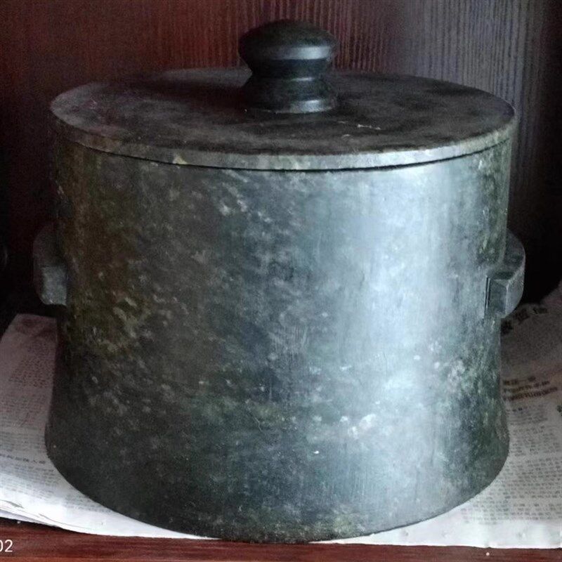 墨脱石锅天然老皂石大雪锅软皂石作手工天然制纯养生锅炖汤花石锅