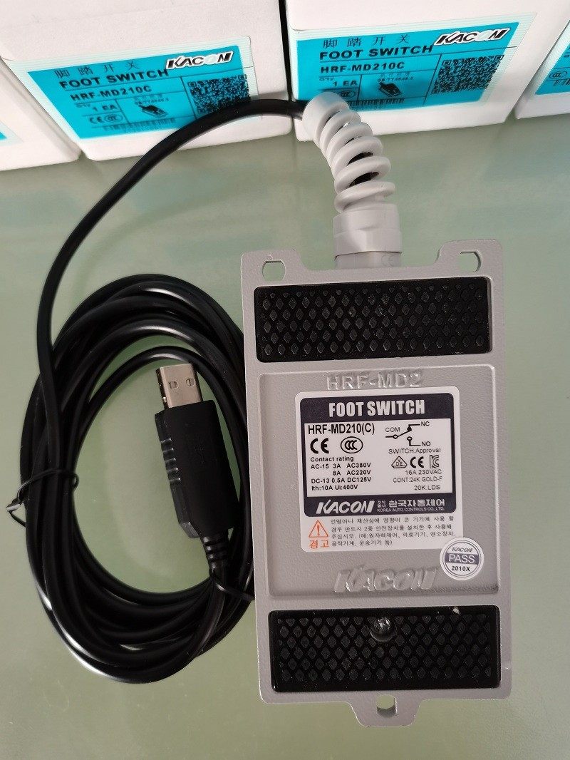 KACON铝定金不生锈脚踏开关USB 口3米5米可自合义值游戏B超内窥镜