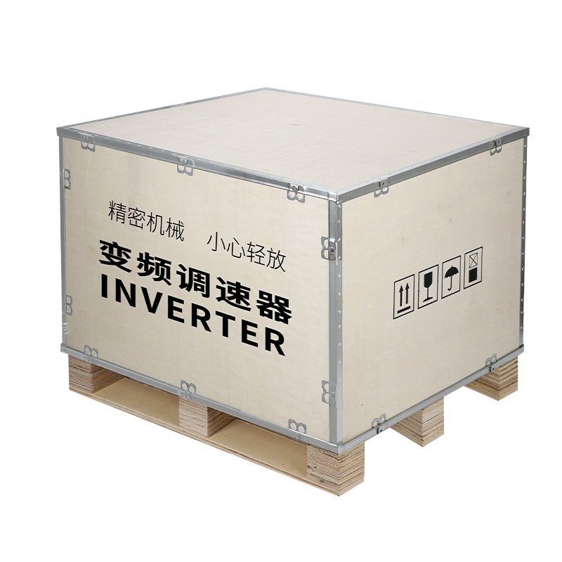出口木箱定运免制蒸可折叠拆卸胶合钢边设备物流海熏包装木箱