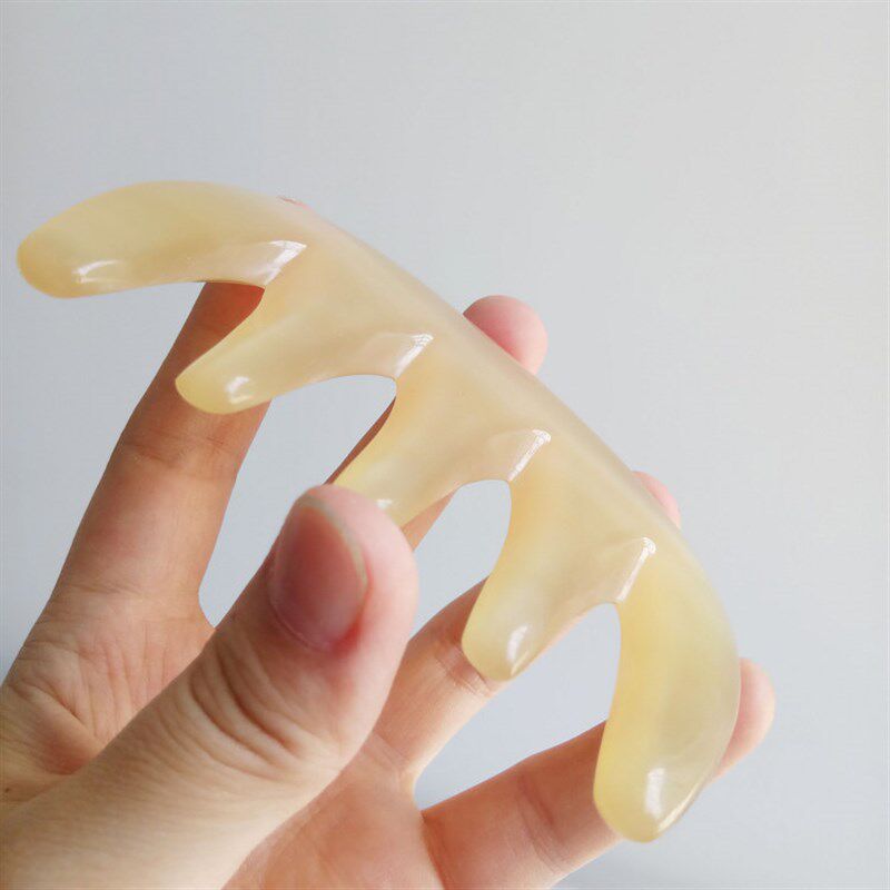 头部按摩 天然保护健康 摩 色泽优 黄牛角绵刮角按五齿经络羊痧梳