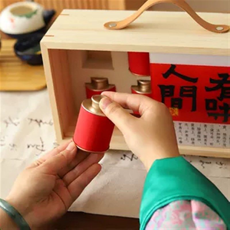 小罐茶红茶普洱散茶白茶小节手方形饼茶茶叶盒园日送礼茶盒随饼礼