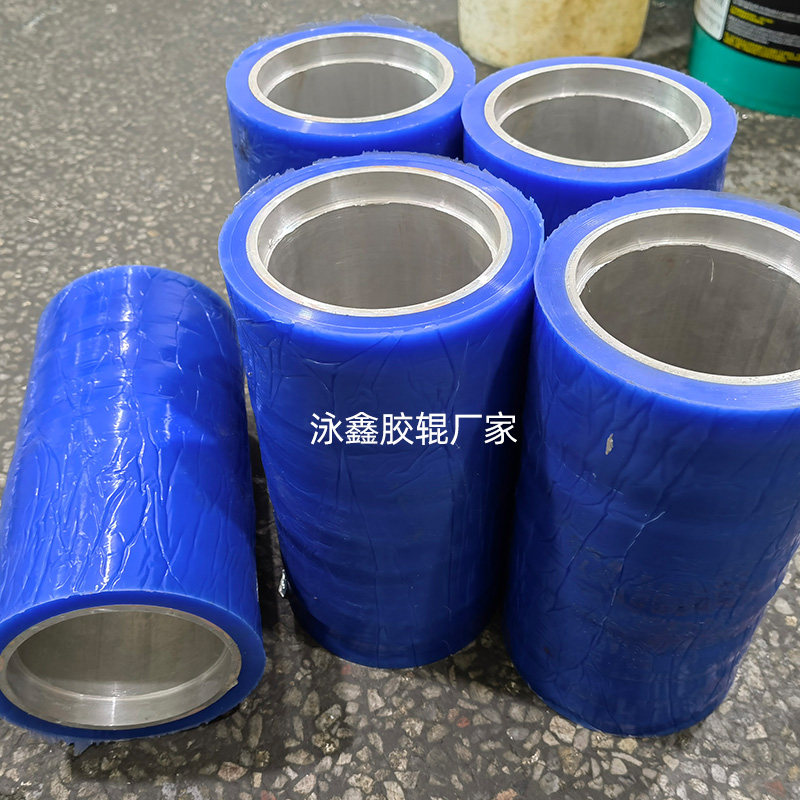 机用硅胶粘尘辊 静电除尘辊粘尘滚轮 高粘除尘滚筒覆膜滚轮可定做