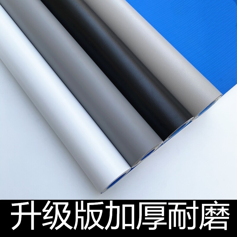 纯色白灰墨绿色地板革加厚耐磨防水pvc塑胶地板 厂房地垫车间地胶