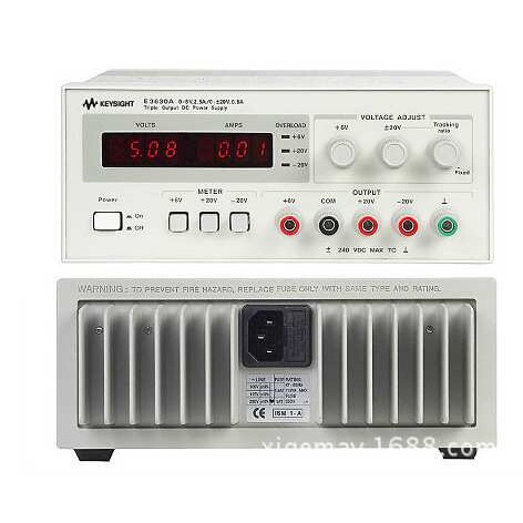 是德直流电源E3630A 35W三路输出6V2.5A和±20V0.5A线性电源台