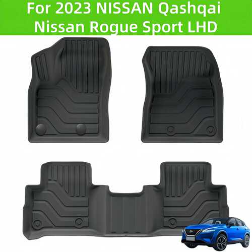 For2023NISSA Qashqai/Rogue Sport TPE Car Floor Mat/Trunk Mat