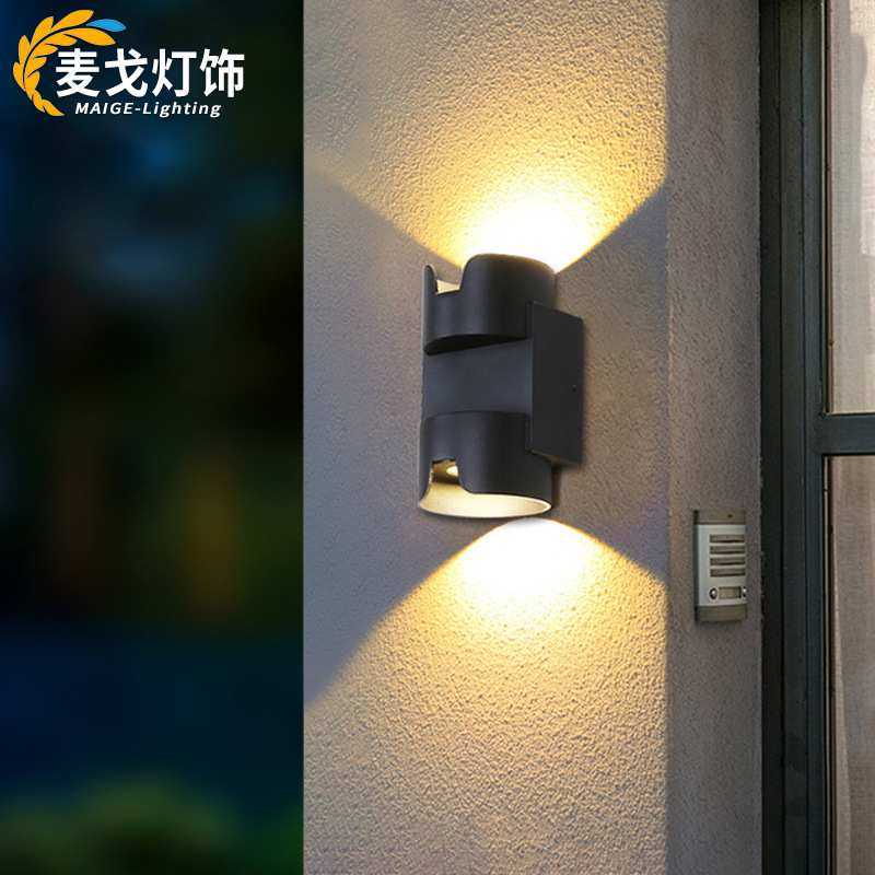 双头壁灯户外庭院灯室外墙柱子背景墙过道走廊楼梯灯别墅防水壁灯