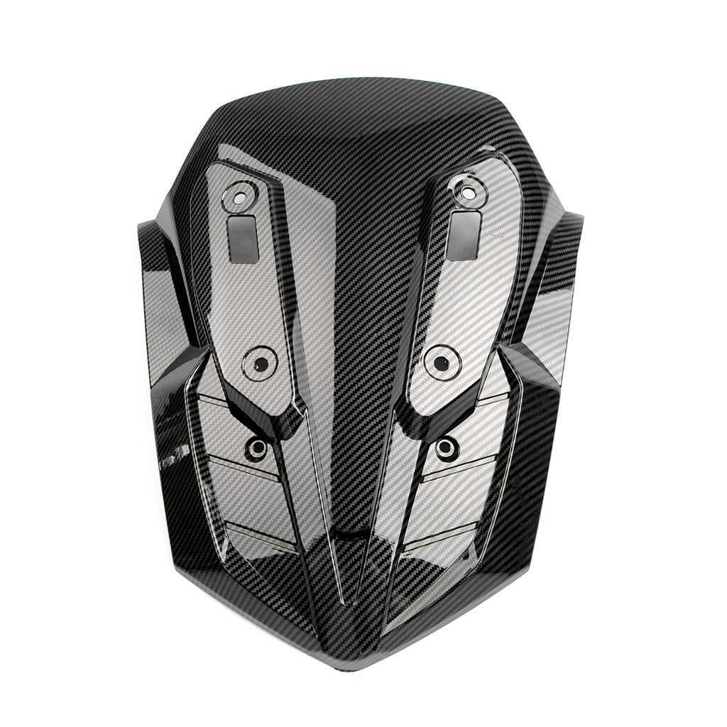 适用雅马哈20-24款NMAX155改装水转印塑料车壳前面板碳纤维纹外壳
