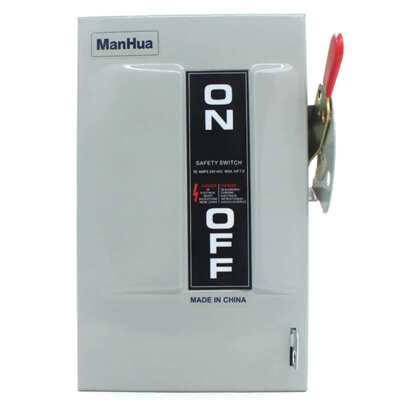 ManHua MHS1-30T 户内 熔断器保护 重型安全开关250V/30A/60A