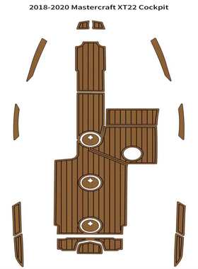 2018-2020 MasterCraft XT22 Cockpit 游艇船舶EVA柚木地板 热销