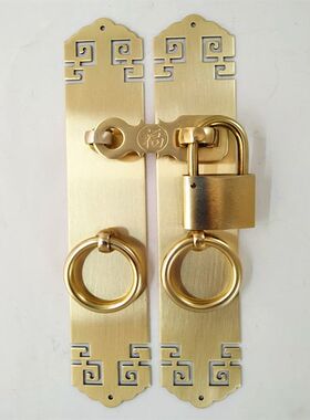仿金中式欧式柜门把手 古典家具五古装修配件 屏风花格大门铜拉手