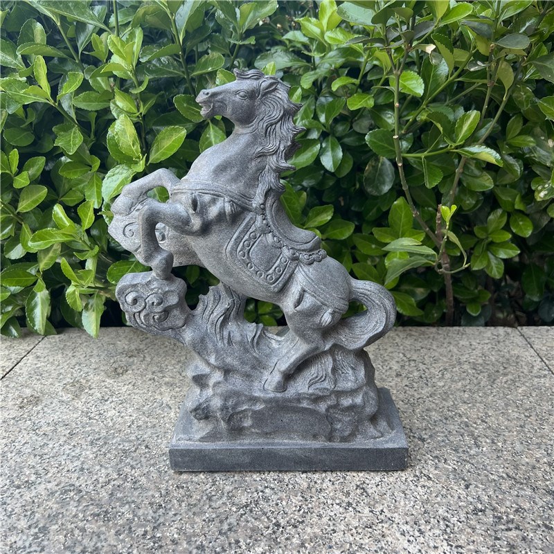 石雕马青石石摆件石材雕刻马到成功天然马头工艺奔品腾马生肖马