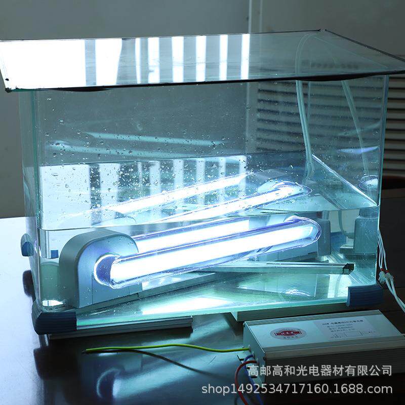 厂家直供现货景观池湖水蓝藻处理大功率电磁感应防水杀菌灯可定制