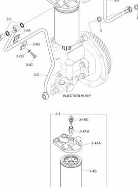 400403-00353A燃料过滤器组件L136T斗山