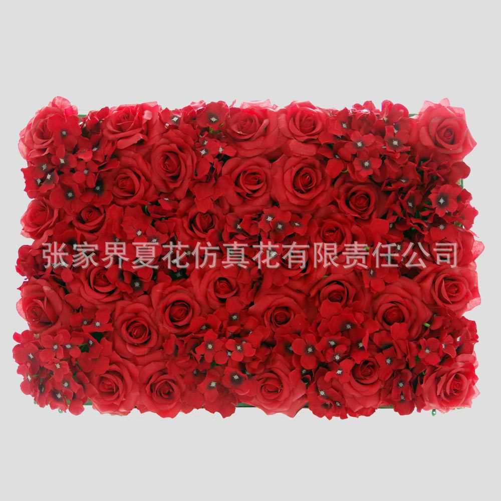 仿真花花墙拍照背景绢花墙婚礼开业商场室内装饰墙网红花玫瑰花墙