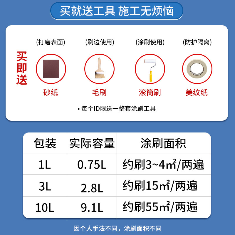 福乐阁防盗门入户门内墙翻新改色乳胶漆家用水性黑板漆涂料