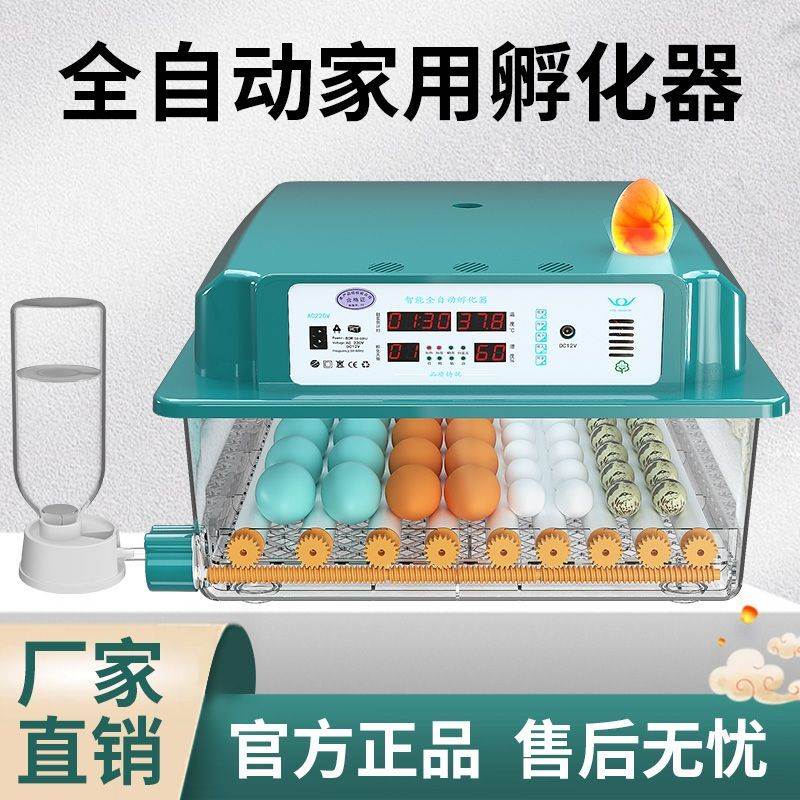 孵化器小型家用型全自动智能孵蛋器小鸡芦丁鸡孵化箱鸡蛋孵化机