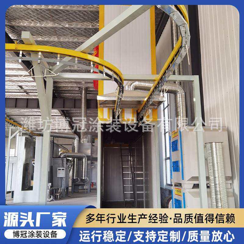 悬挂式涂装设备工业汽车轮船全自动轨道喷漆生产线喷涂流水线