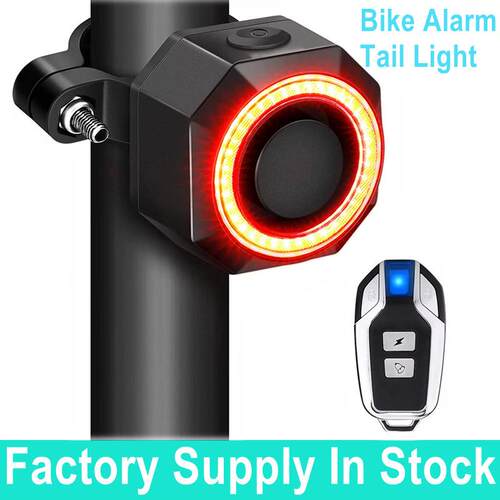 Super Bright Road Bicycle Alarm LED Rear Lamp Light