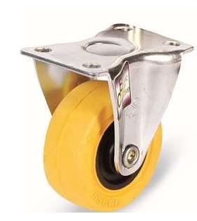 J-CTA01-D75-RD 3寸黄色色防静电固定轮 怡合达脚轮