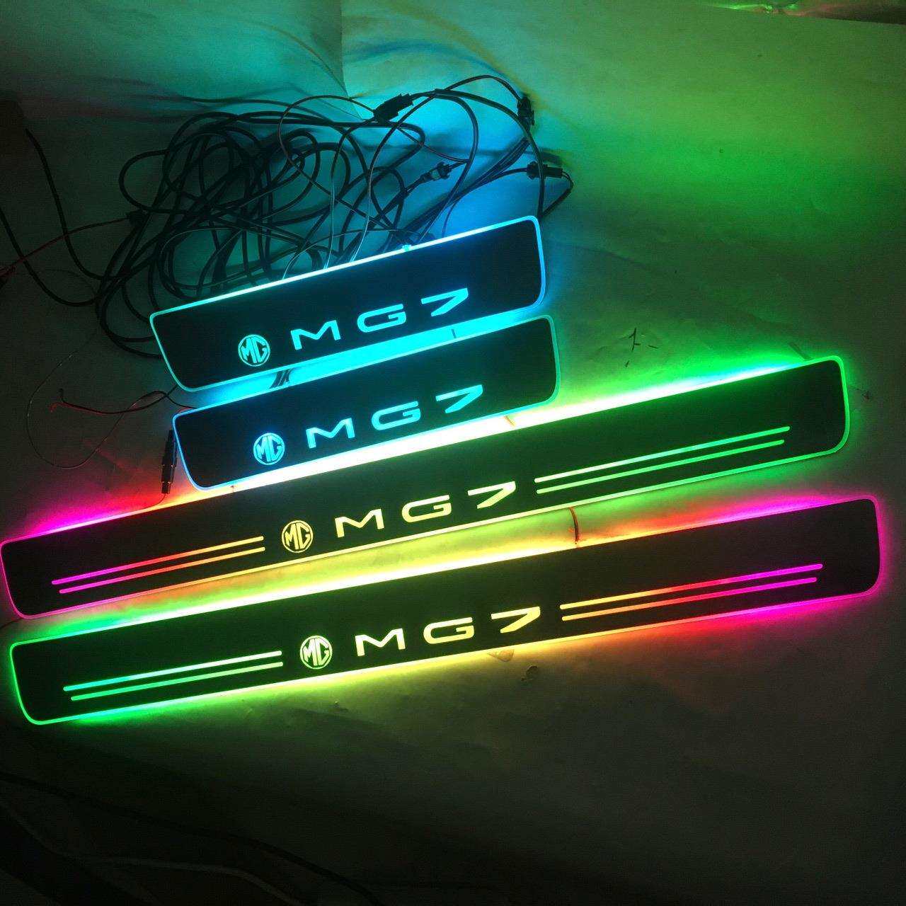 4片适用于名爵MG7流光动态门槛条带LED迎宾踏板改装门坎
