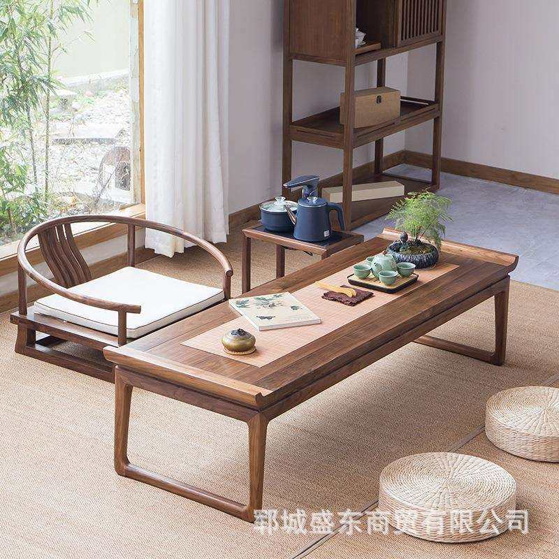 新中式老榆木榻榻米茶桌茶室禅意泡茶桌长方形实木国学桌椅组合,电子元器件市场,其它元器件,淘宝优惠券,粉丝福利购,淘宝优惠卷