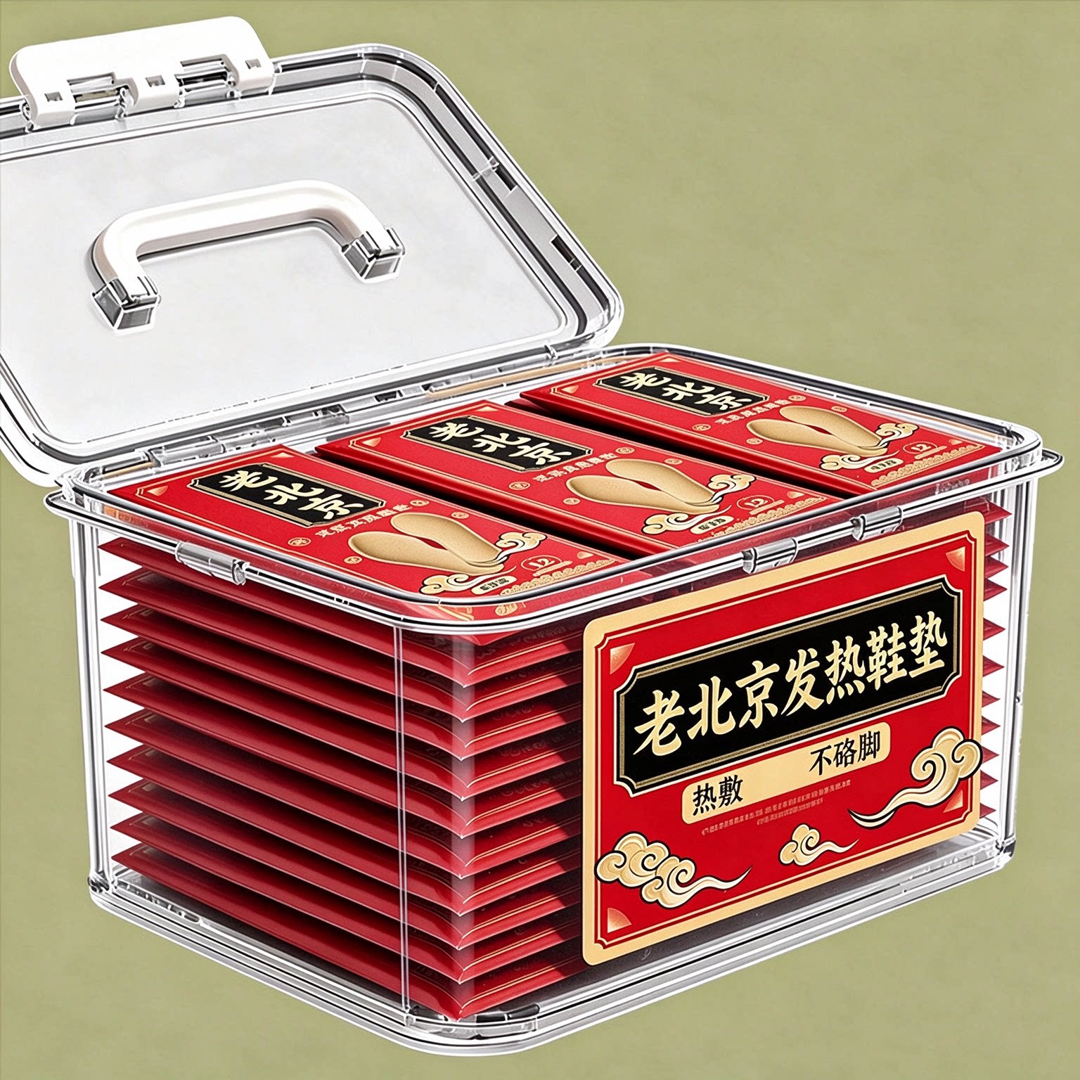 批发艾草自发热鞋垫暖脚宝保暖热敷男女士冬季一次性暖足暖脚神器