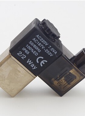 亚德客二位二通流体控制电磁阀2V025-06-08-DC24V/AC220V水阀原装