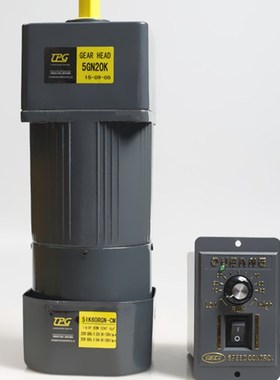 津晟邦电机60W刹车电机220V交流调速/减速电机5IK60RGN-CM马达