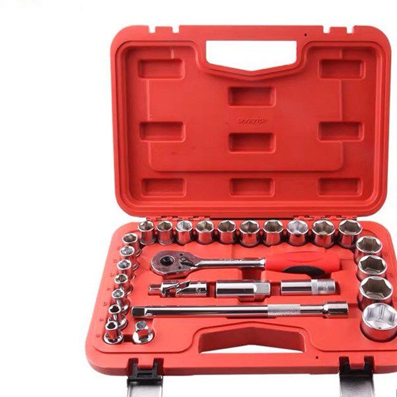 捷科工具1/2套筒组套SK1/2-15SP 27SP 32ASP 套筒组套37件016132