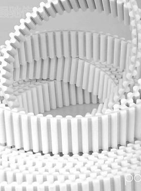 双面齿同步带5M 8M 14M DA5M DA8M DASM DA14M DAL DAH PU同步带