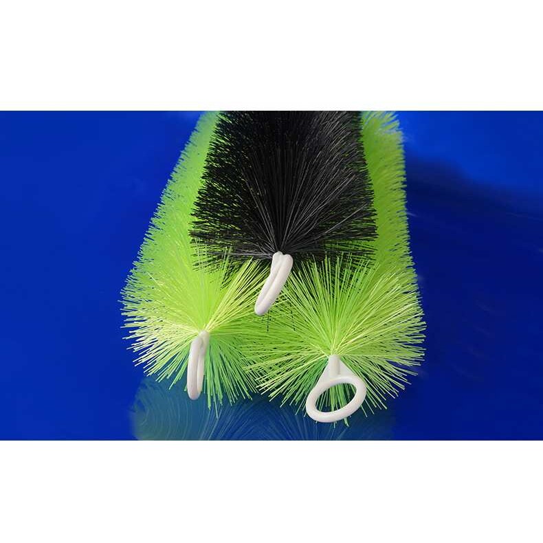 十字生化过滤过滤材料 锦鲤鱼池过滤毛刷生化刷绿色毛刷十字毛刷