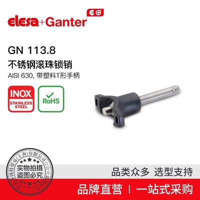 Elesa Ganter伊莉莎冈特 GN 113.8 不锈钢滚珠锁销 AISI 630