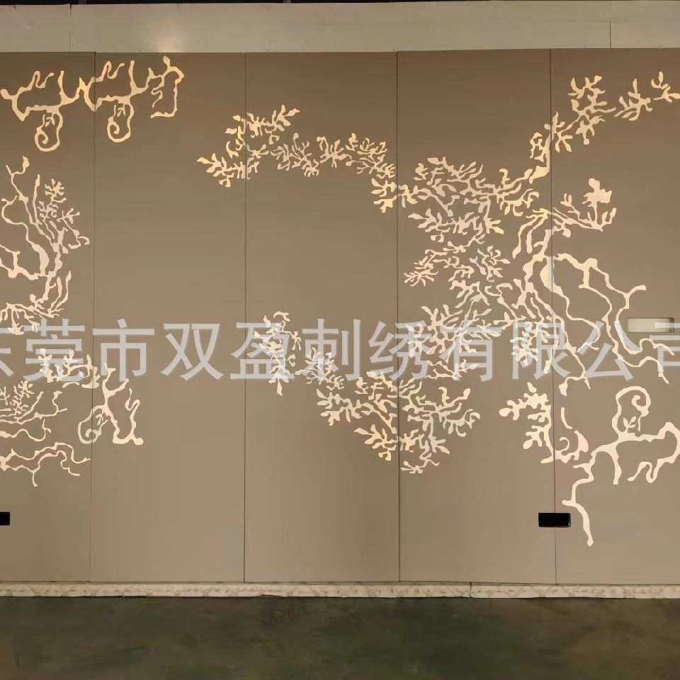 中式皮雕极简刺绣硬包菲律宾电视背景墙餐厅大厅越南酒店床头背景