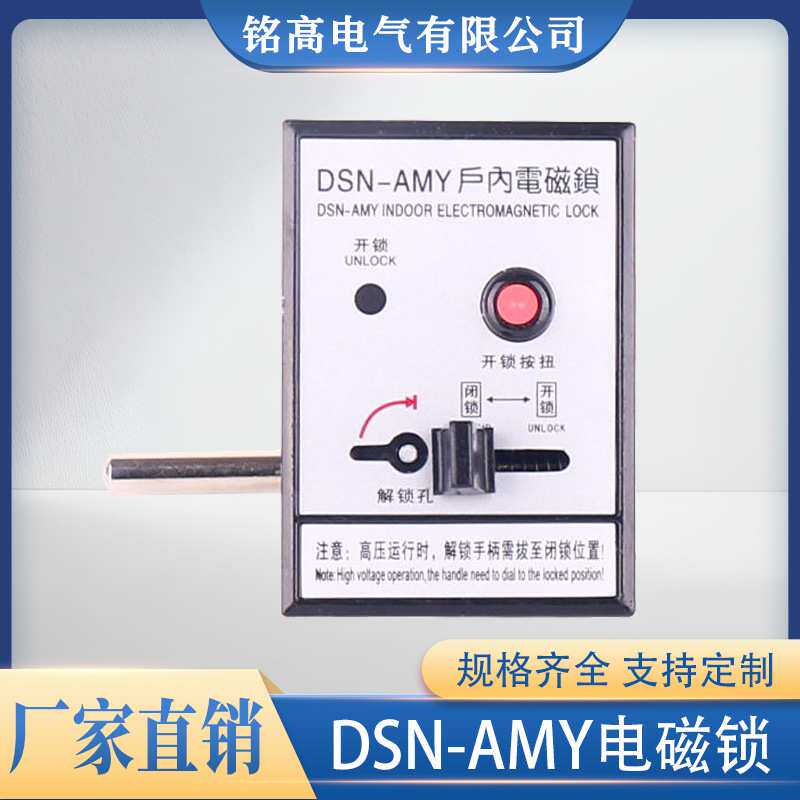 铭高电气DSN-AMY型户内使用高压电磁锁钥匙配锁操作简单厂家直销