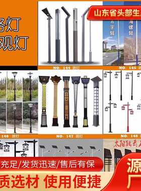 3米4米5米6米8米9米10米12米 灯头厂家LED自弯臂市电太阳能路灯