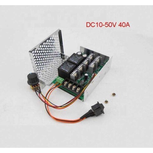 PWM直流电机调速器 12v24v36v48v 马达倒顺开关 正反转切换器 40A