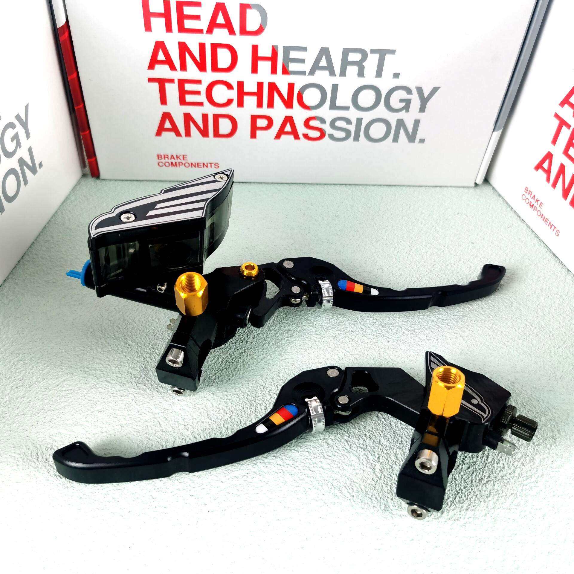 摩托电动车活塞14磅推力液压侧推上泵CNC改装配件左离右碟刹通用