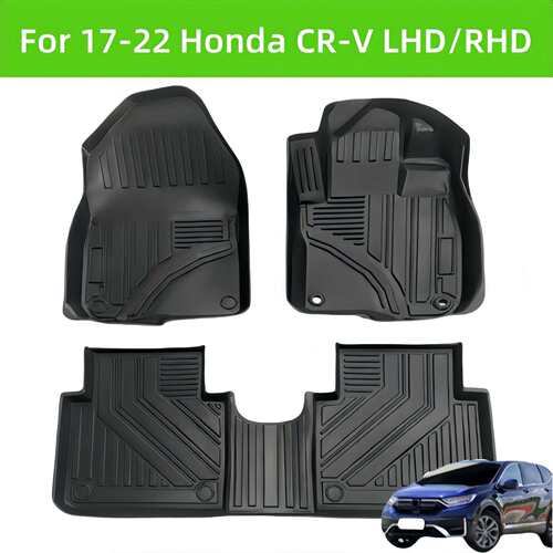 For 17-22 CR-V LHD/RHD TPE Car Floor Mat/CRV Rear Trunk Mat