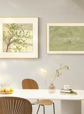 春风意暖 奶油风餐厅装饰画轻奢餐桌背景墙挂画原木风卧室床头画