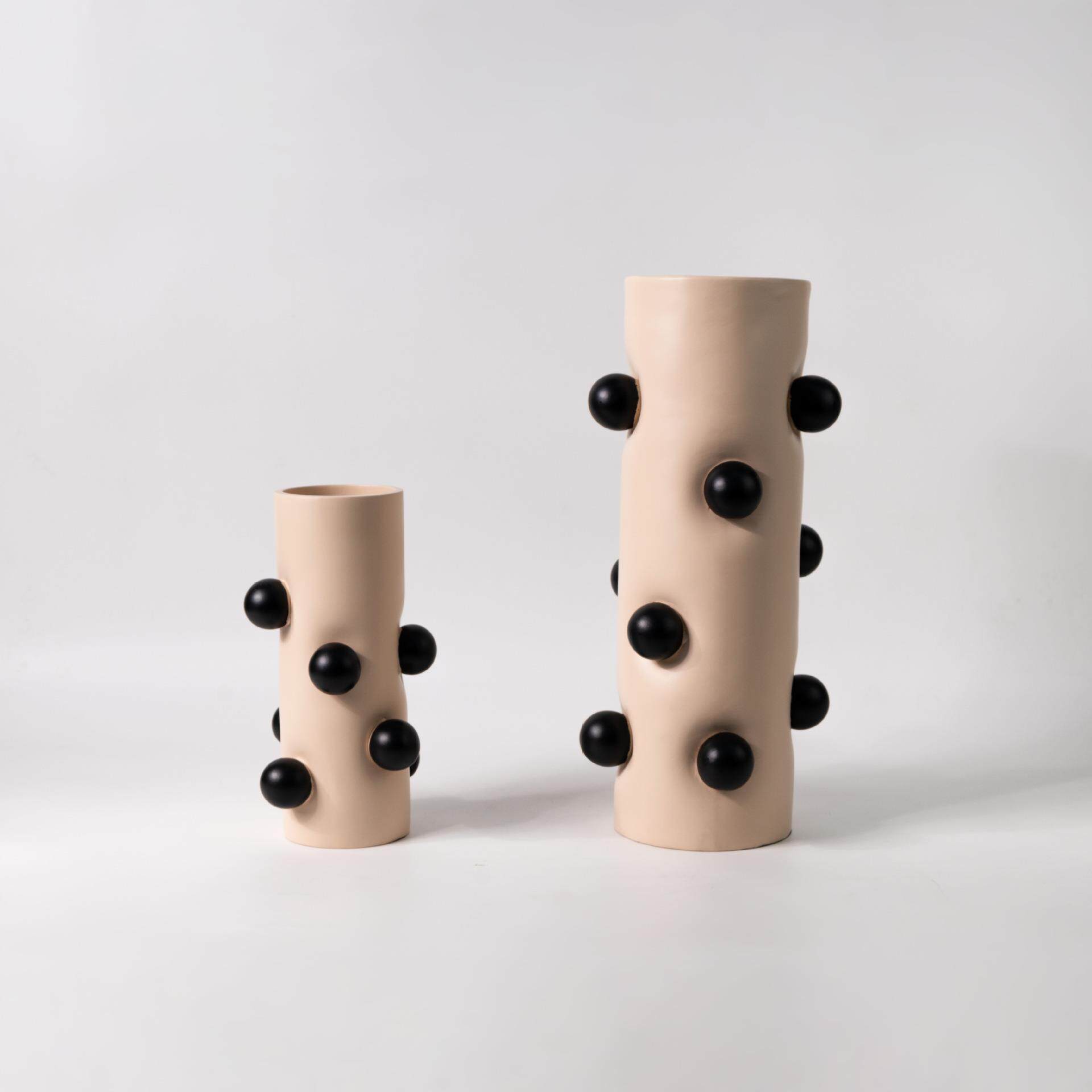 现代北欧创意树脂球球花瓶花器软装客厅茶几电视柜餐桌面家居饰品