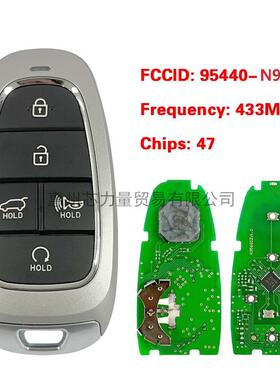 适用于现代4+1键智能遥控钥匙 FCCID:95440-N9000 433mhz 47chip