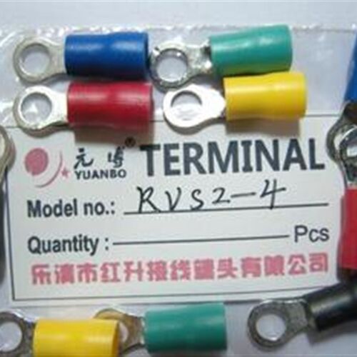 【厂家直销】圆形预绝缘端头RV2-4 冷压端子 接线端子1000只/包
