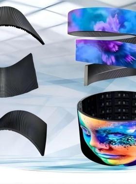 led显示屏全彩ledP2led圆环屏弧形屏led软屏led圆柱屏高清显示