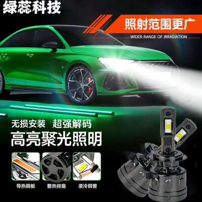 跨境热销led汽车车灯解码款H4H119005汽车改装远光汽车led大灯
